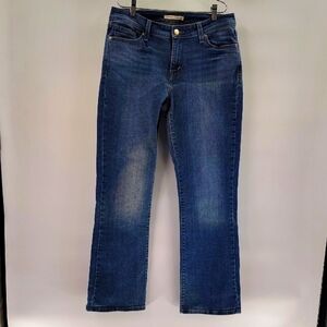 Levi's 529 Curvy Bootcut Denim Jeans Size 12 Material Fade Mid Rise